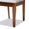 Baxton Studio Verner Modern and Contemporary Grey Fabric Walnut Finished Wood 2-Piece Dining Chair Set 174-10541-Zoro - alternate 2